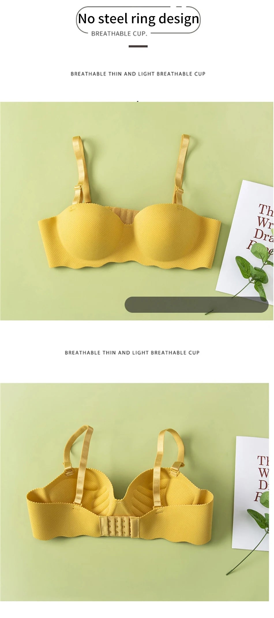 Girls Seamless Bra - Comfort Breathable Removable Strap