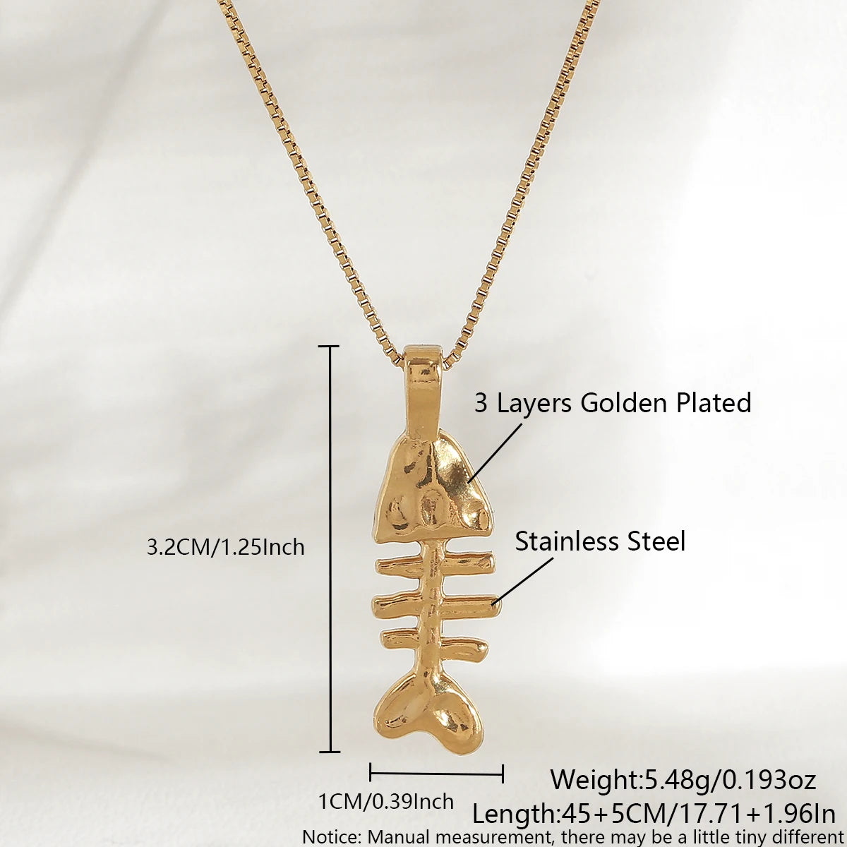 1/2pcs/Lot Cute Stainless Steel Gold Plated Small Fish Pendant Necklace for Women New Waterproof Beach Party Jewelry Summer Gift