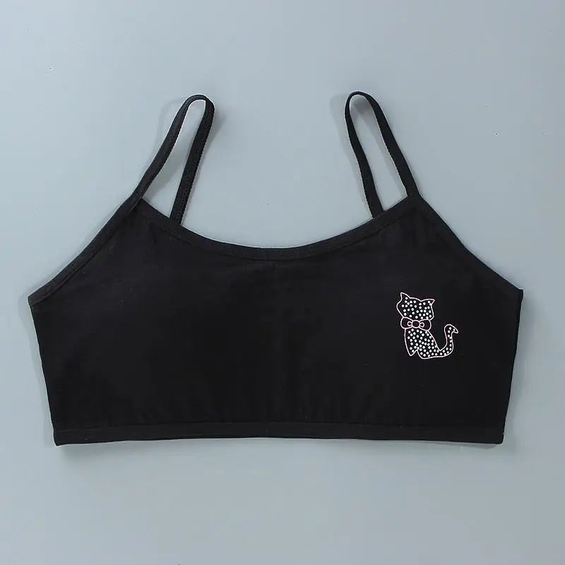 Teenage Girls Training Bras - Cotton Soft Sports Bra 8-16 Years
