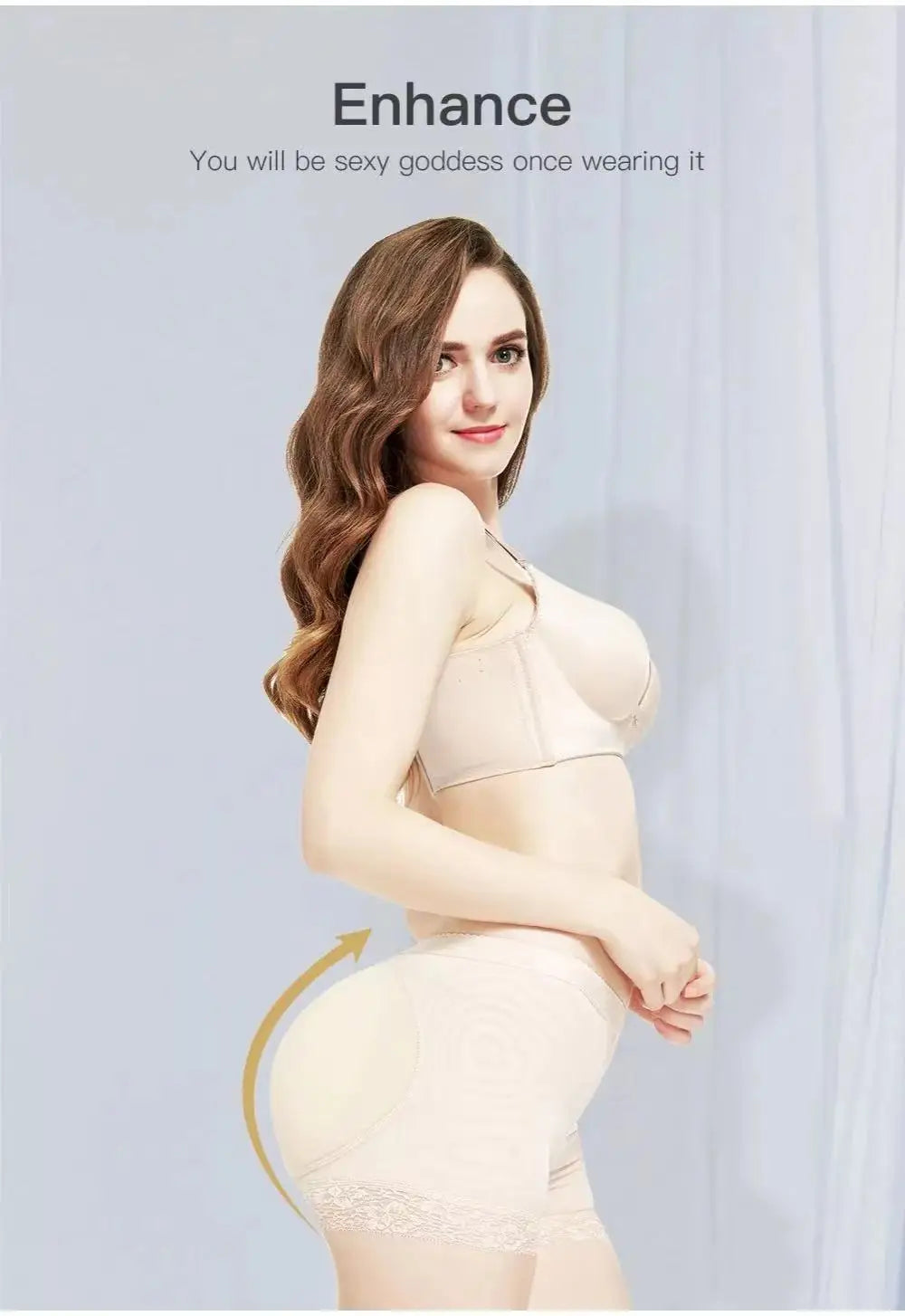 Women Butt Lifter Panty - High Waist Tummy Control Hip Enhancer