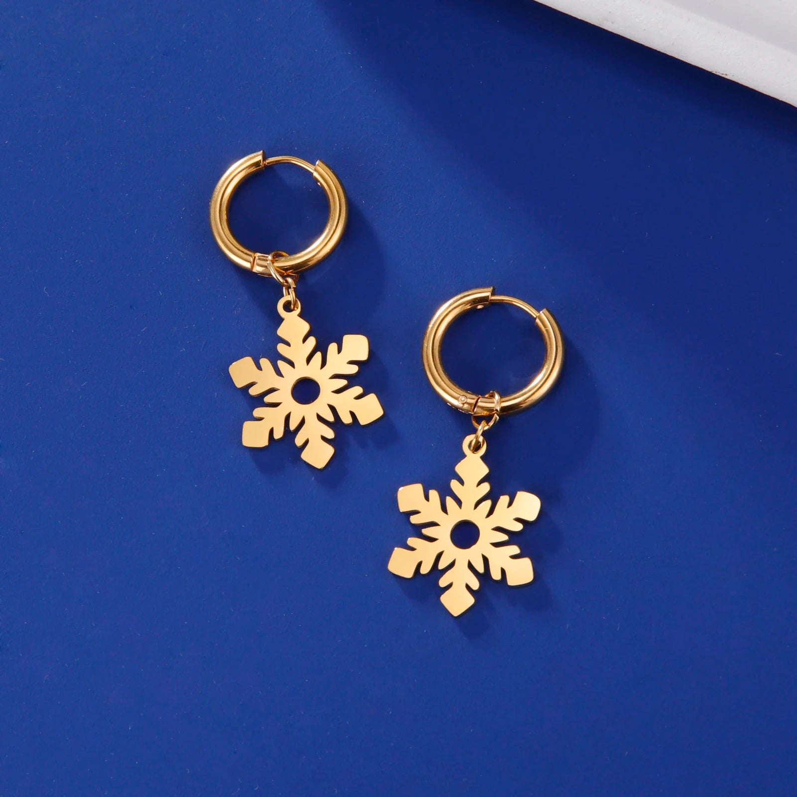 Lucktune Flower Clover Heart Drop Earrings Women Stainless Steel Star Sun Geometry Earrings 2025 New Fashion Kpop Jewelry Gift