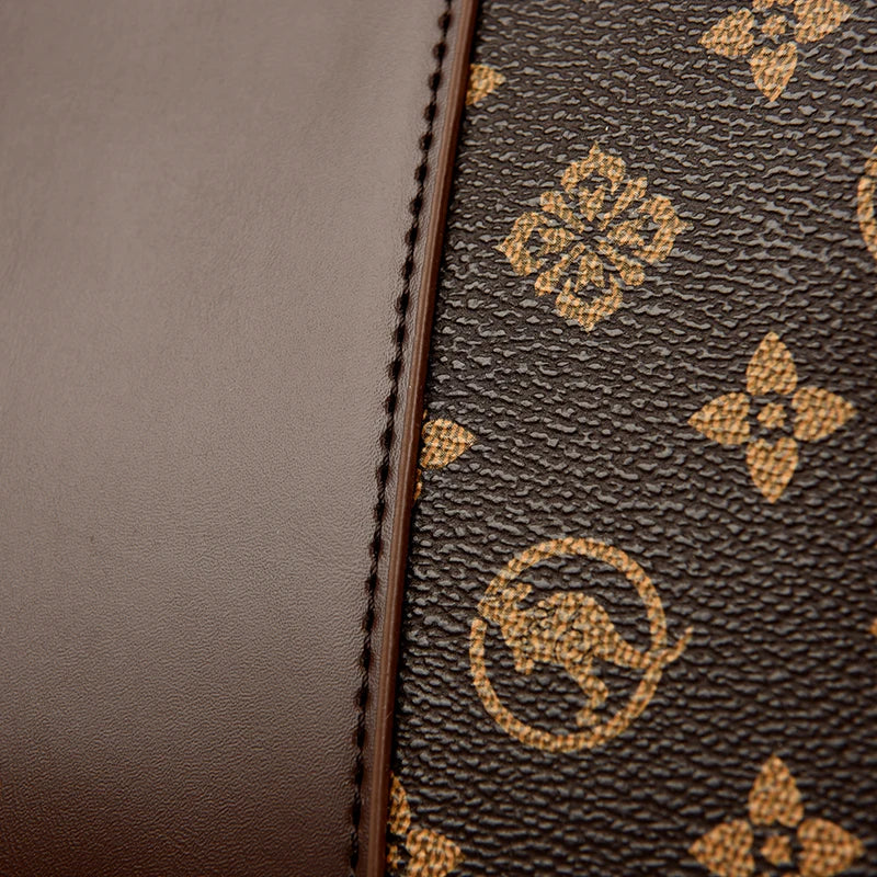 Luxury Print Leather Handbag - Large Capacity Crossbody Shoulder Bag