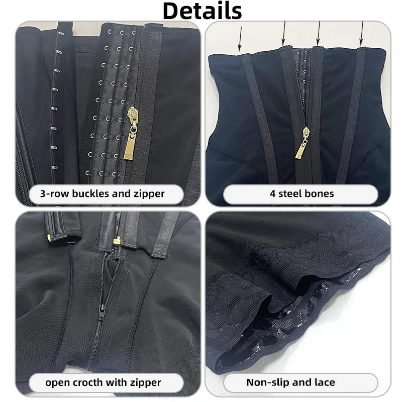 Fajas Colombian Shapewear - High Compression Waist Trainer Shorts