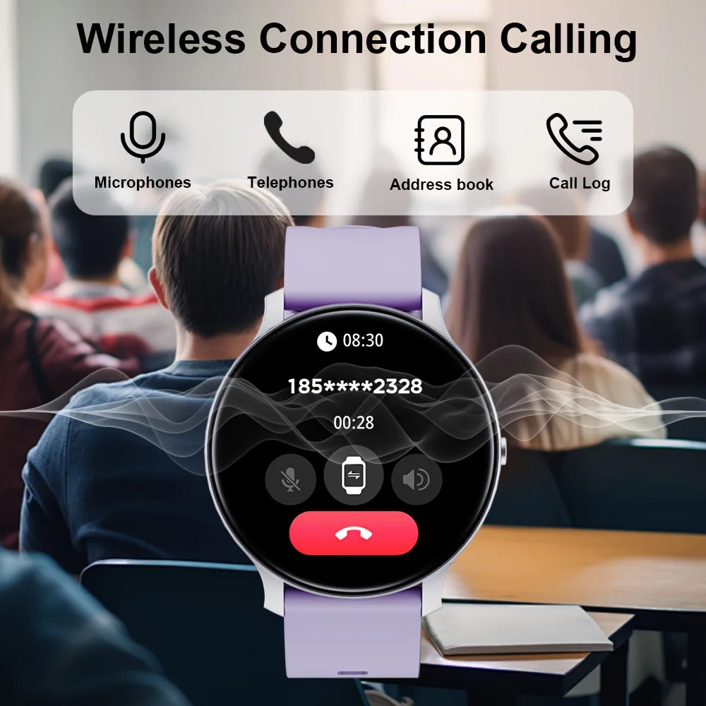 LAXASFIT 2024 Smartwatch - Bluetooth Call IP68 Fitness Custom Dials