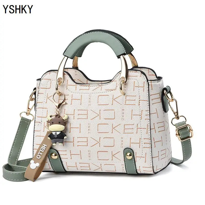 New brand shoulder Bag leather  Women's luxury designer handbag for 2024 women European and American retro cross body Tote bags