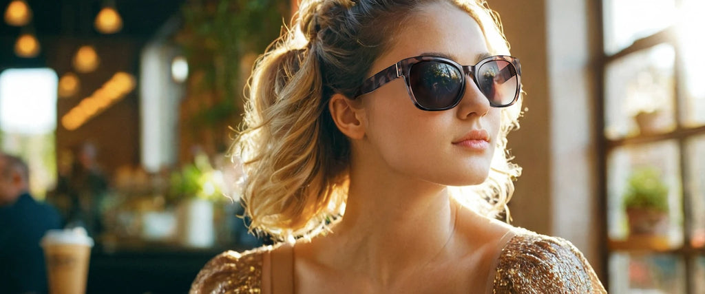 ZENOTTIC Thick Butterfly Polarized Sunglasses - Chunky Cat Eye UV400
