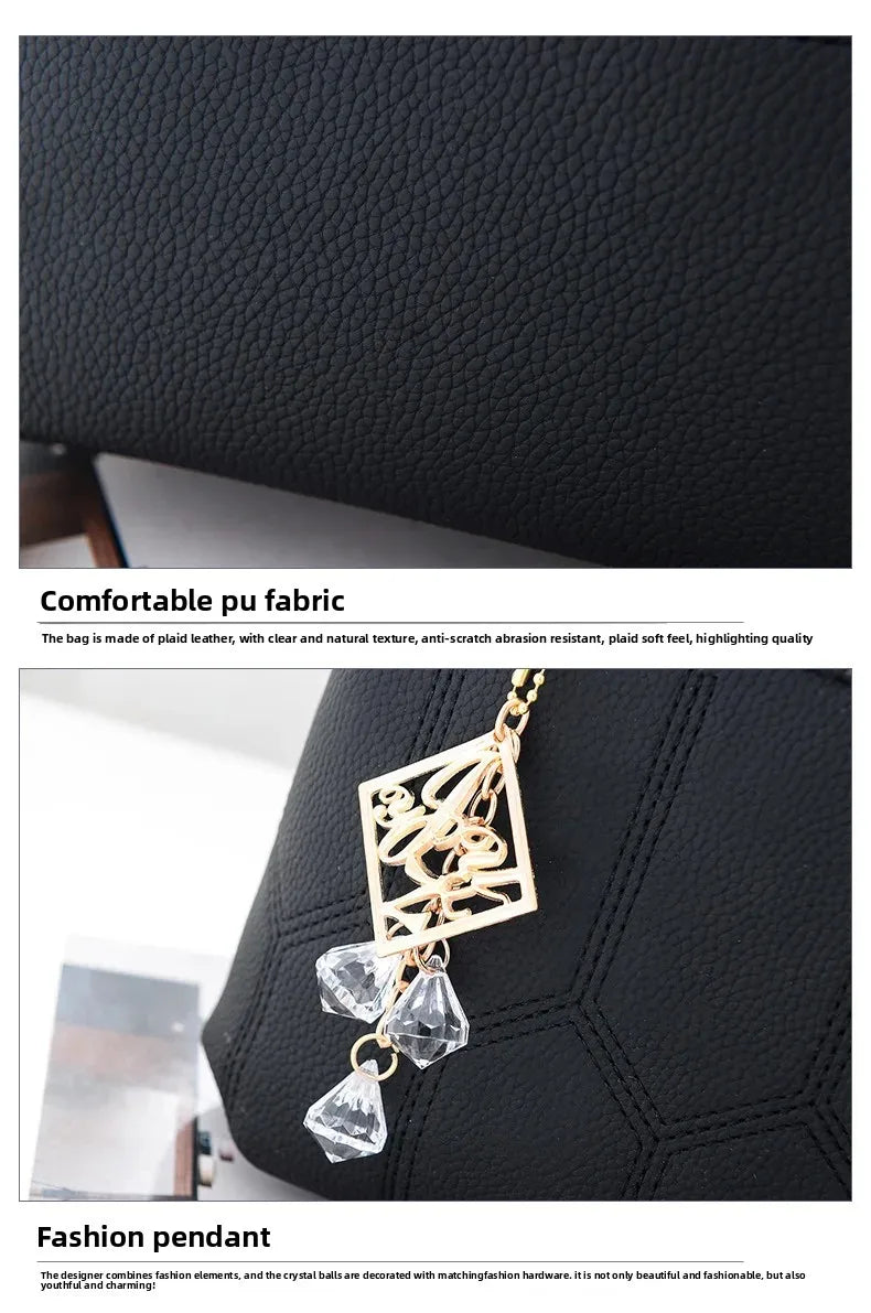 Trendy Women's Handbag Spring Summer New Style Korean Version Simple Small Square Bag Single Shoulder Bag Crossbody Bag