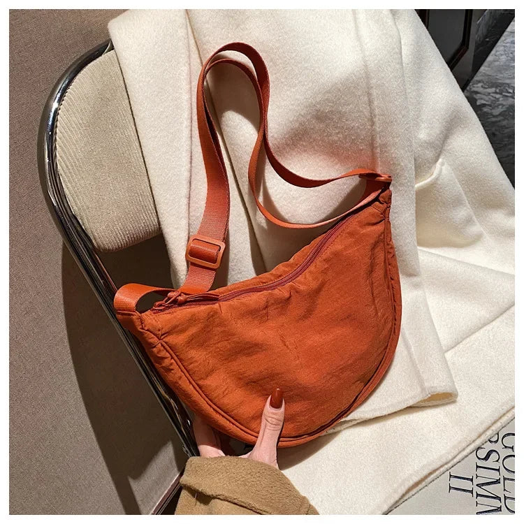 Casual Nylon Crossbody Bag for Women Designer Shoulder Bags Large Capacity Tote Lady Travel Shopper Bag Female Purses 2024