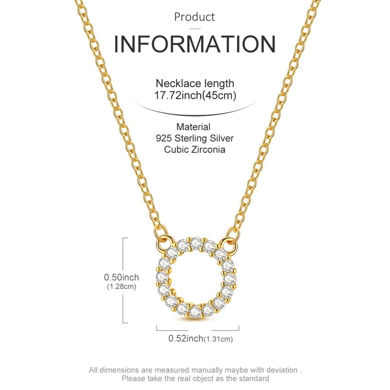S925 Sterling Silver Minimalist Cross Necklace for Woman Personality Chain Shining Gold Color Party Necklaces for Women Jewelry