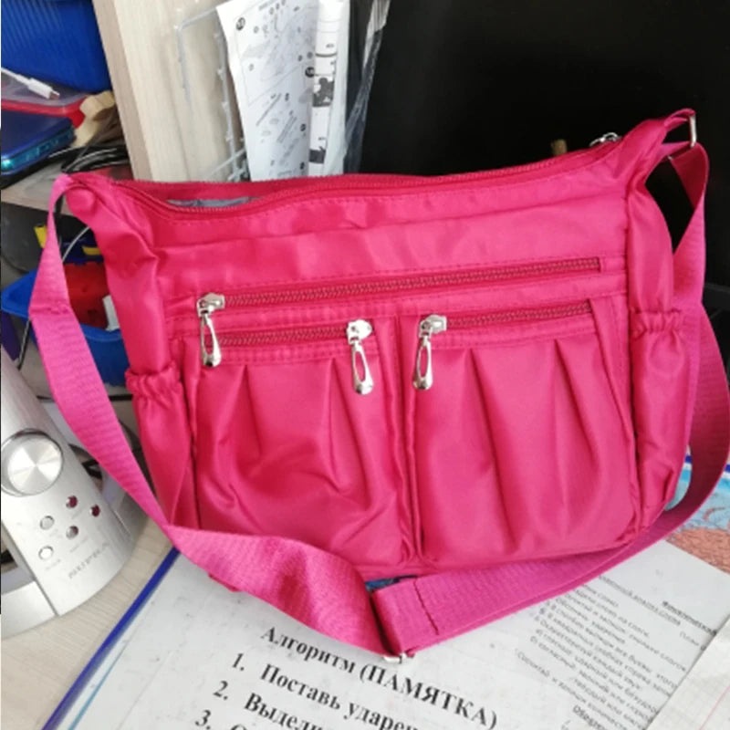 Crossbody for Women Waterproof Tote Casual Nylon Purse Handbag RFID Lightweight Messenger Bag