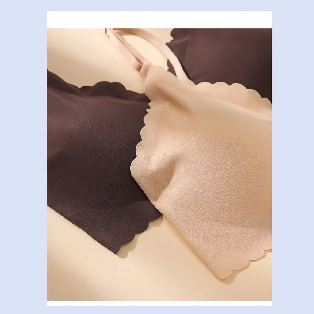2PCS Ice Silk Seamless Bra - No Steel Ring Fitness Yoga Tank Tops
