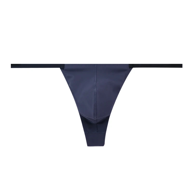 Multi size Comfortable  high stretch sports Thong men's T-pants Mens Sexy T Back  Men Brief Underwear Ribbed Pants Sexy T-Shaped