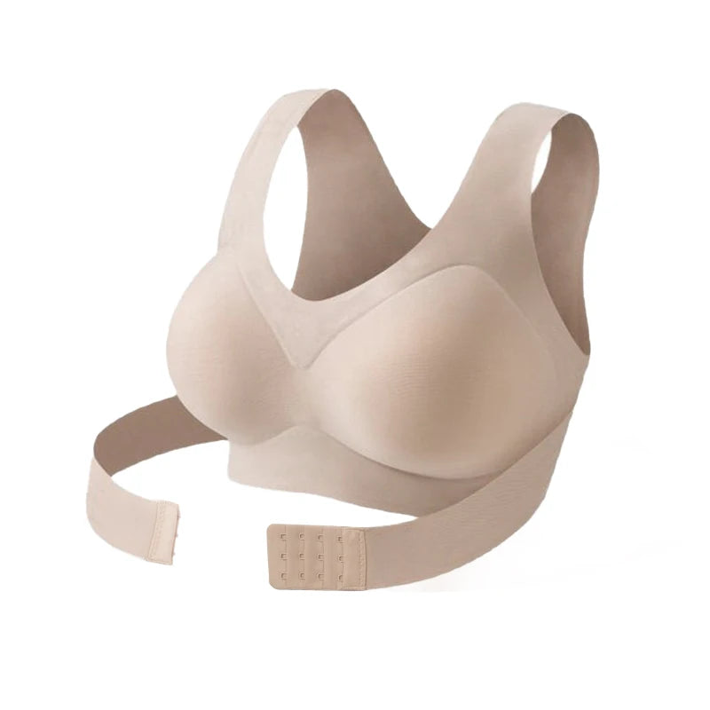 FallSweet 1/2PCS Women's Posture Correction Bras Seamless Wireless Push Up Bralette with Cross Back Support Female Lingerie