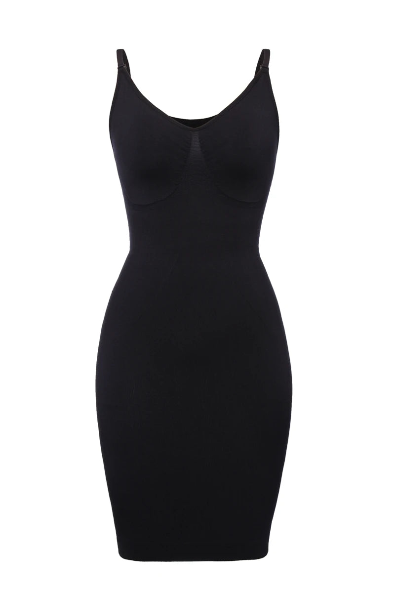 Full Slip Shapewear - V Neck Bodycon Compression Body Shaper