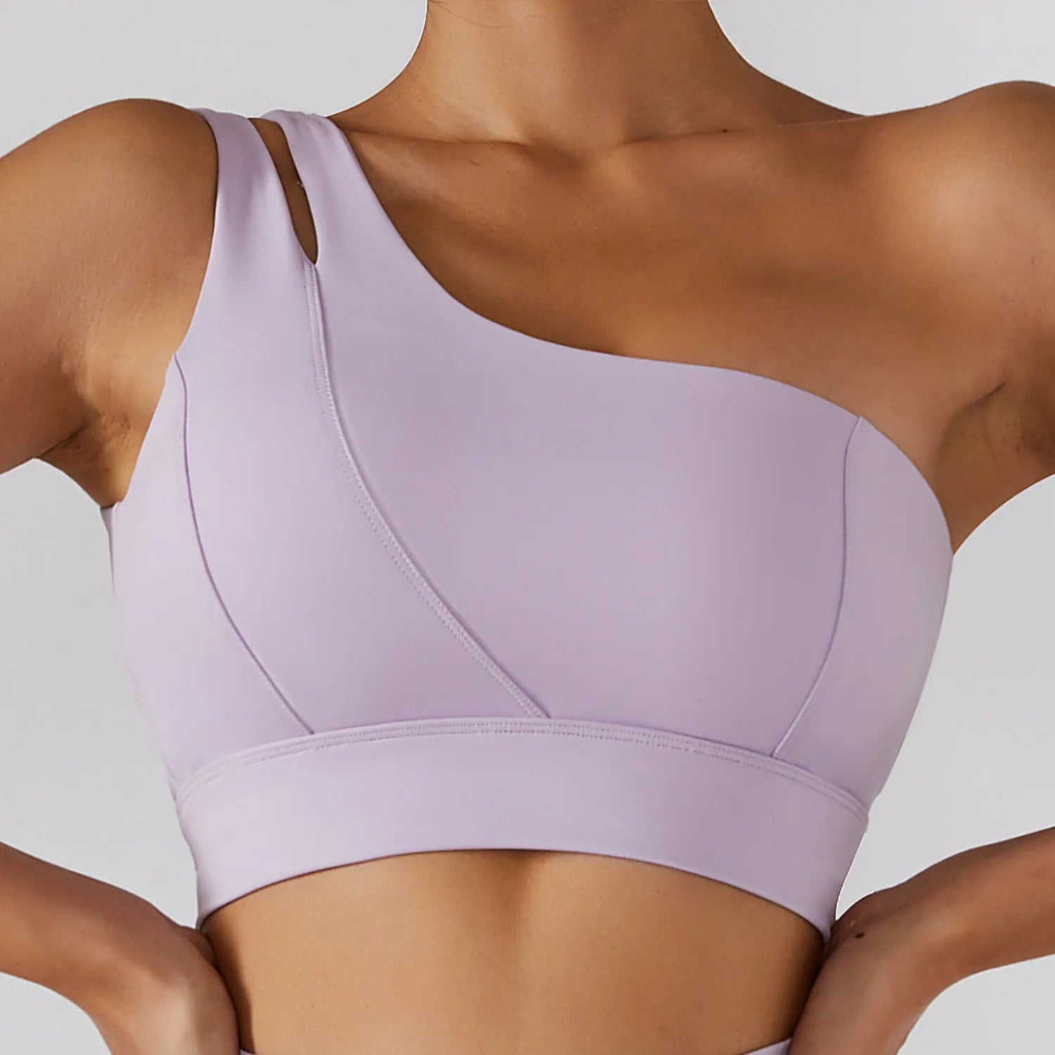 Sexy One Shoulder Sports Bra - High Strength Fitness Vest