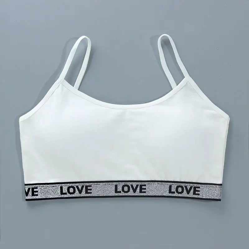 Teenage Girls Training Bras - Cotton Soft Sports Bra 8-16 Years