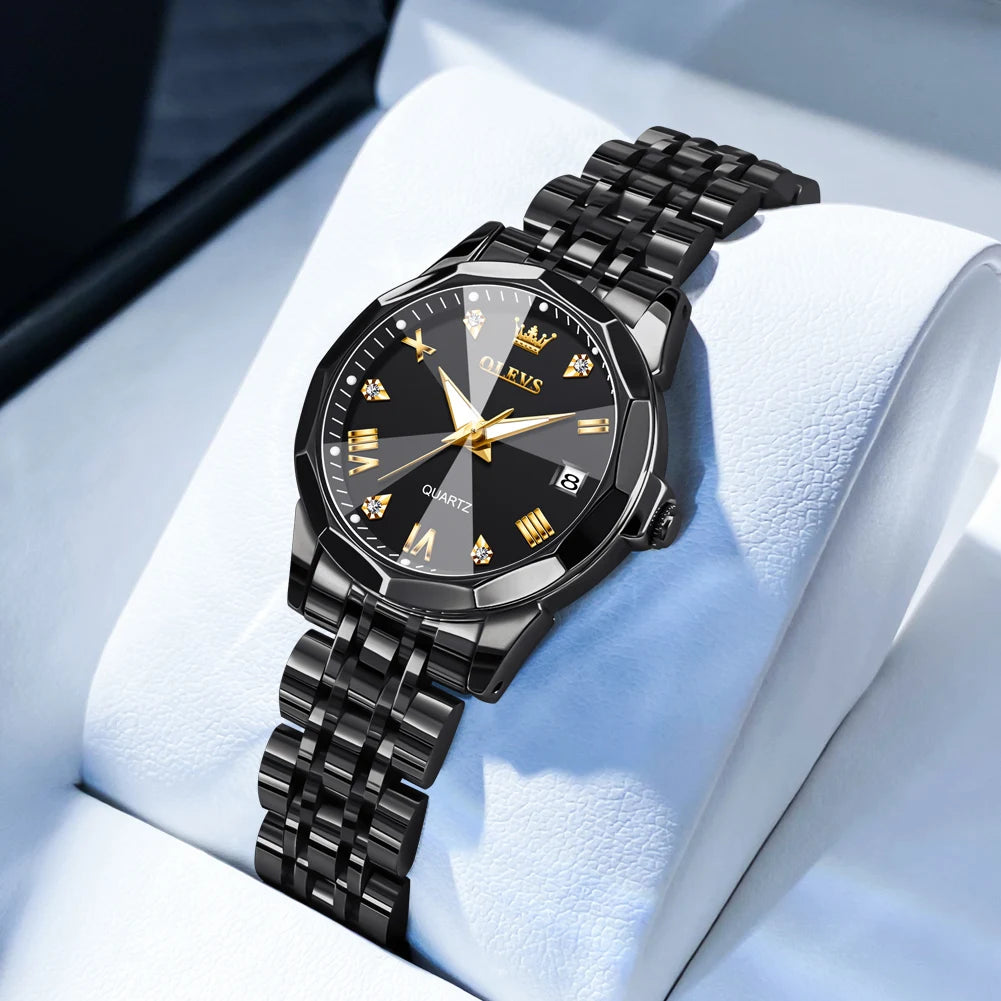 OLEVS Elegant Fashion Women's Watch - Luxury Waterproof Luminous Date
