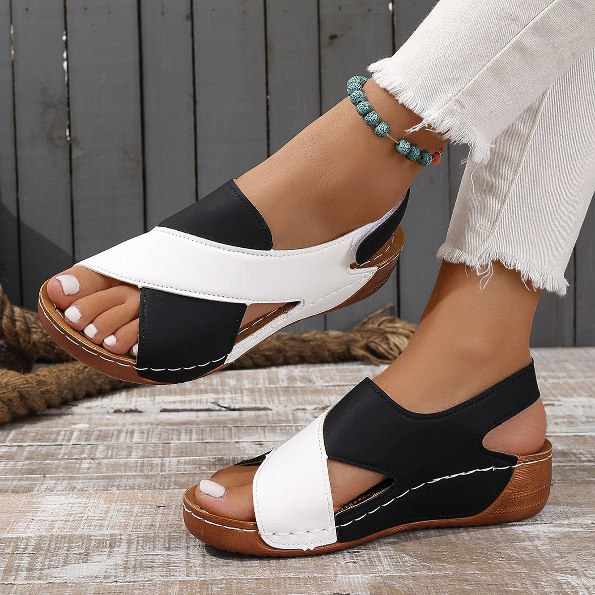 Summer Plus Size Women Sandals - Wedge Party Walking Shoes