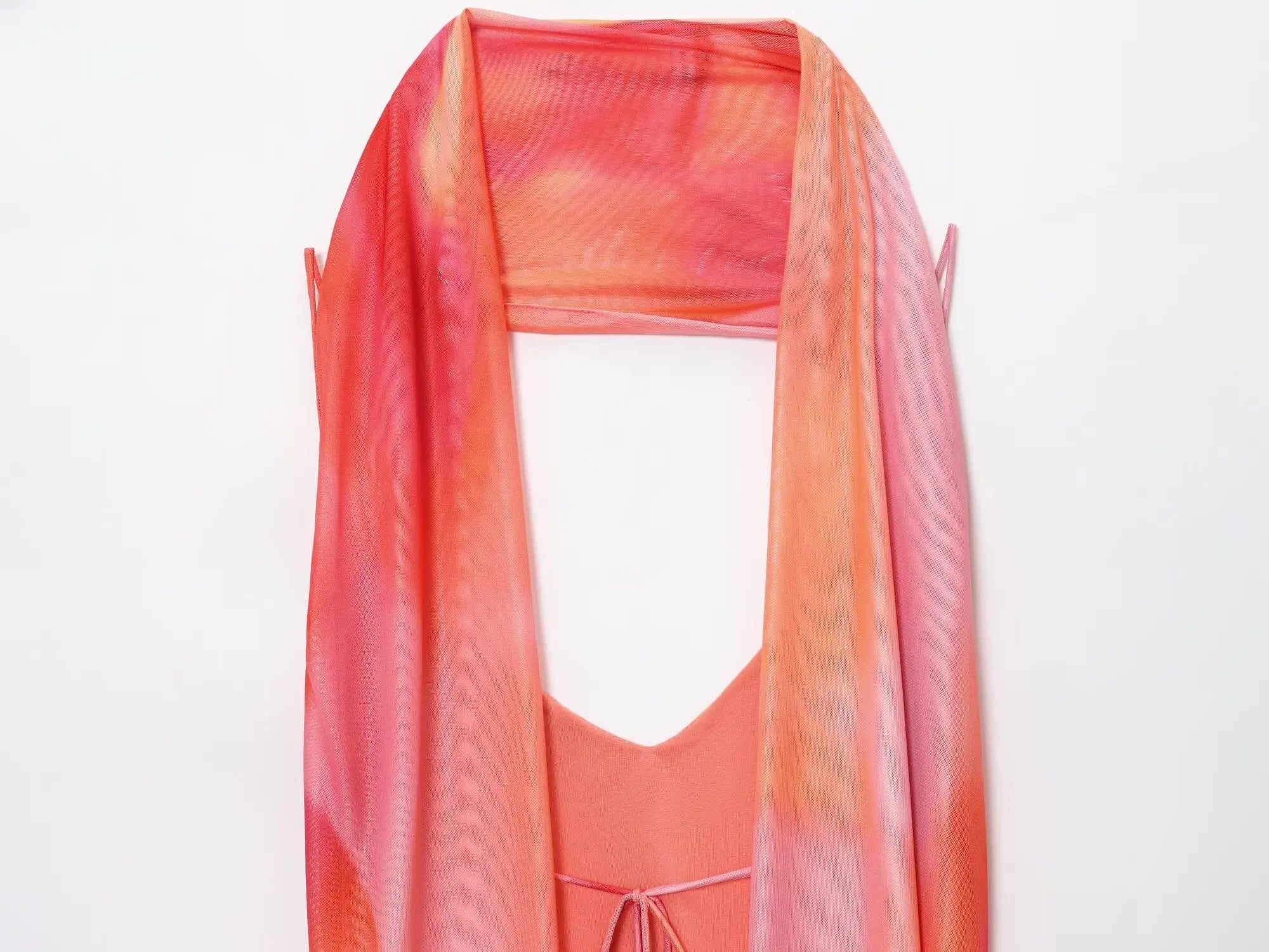 UNIZERA Scarf Printed Backless Long Dress 2025 Summer New Arrivals Women's Wear Elegant Satin Textured Dress