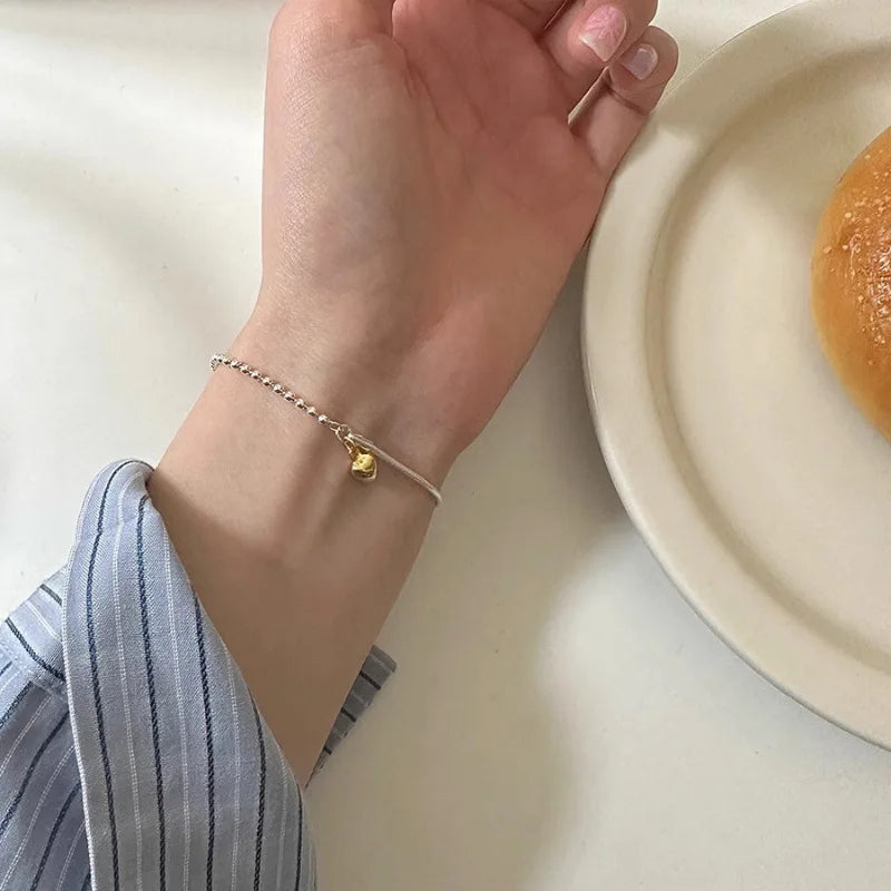 VENTFILLE 925 Sterling Silver Double Layer Pearl Bracelet for Women Girl Design Bead Korean Jewelry Dropshipping