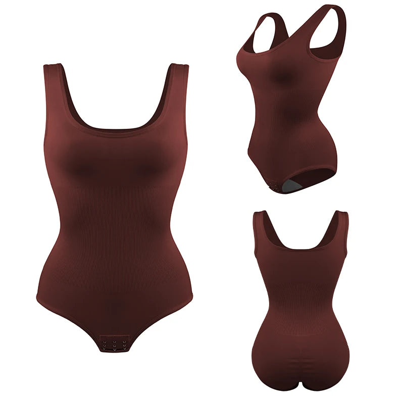 Bodysuit Shapewear - Tummy Control Butt Lifter Low Neck Jumpsuit