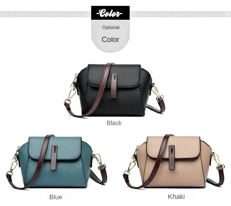 Luxury Designer Solid Color Women's Small Handbag Fashion Shoulder Messenger Bag Ladies Pu Leather Shell Crossbody Bag Bolsas