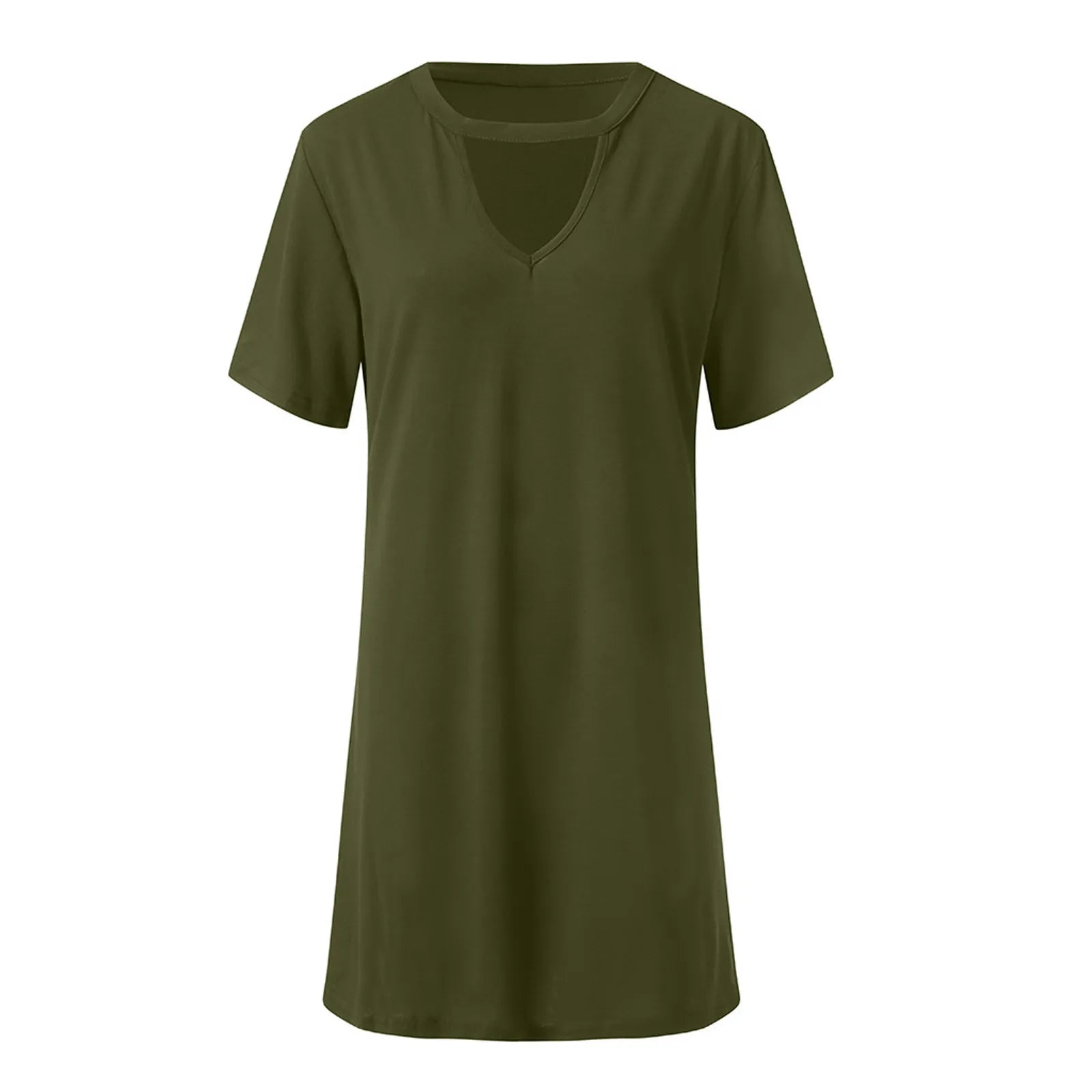 Sexy Elegant Dress Wrap Deep V Neck Cut Out Loose Dress Women Solid Color Short Sleeve Mini Dress Club Party Vestidos