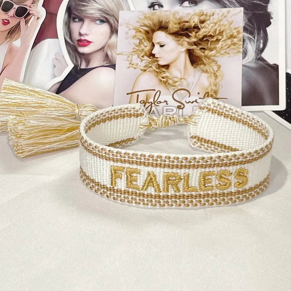 Braided Rope Bracelet Adjustable for Women with Stainless Steel Charms Arm Stacking Jewelry
