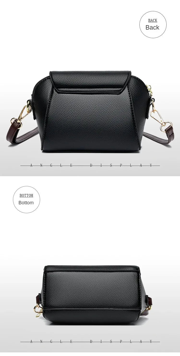 Luxury Designer Solid Color Women's Small Handbag Fashion Shoulder Messenger Bag Ladies Pu Leather Shell Crossbody Bag Bolsas