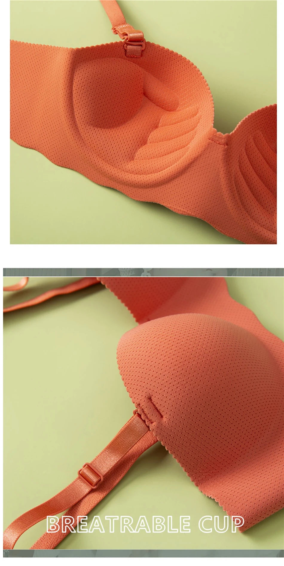 Girls Seamless Bra - Comfort Breathable Removable Strap