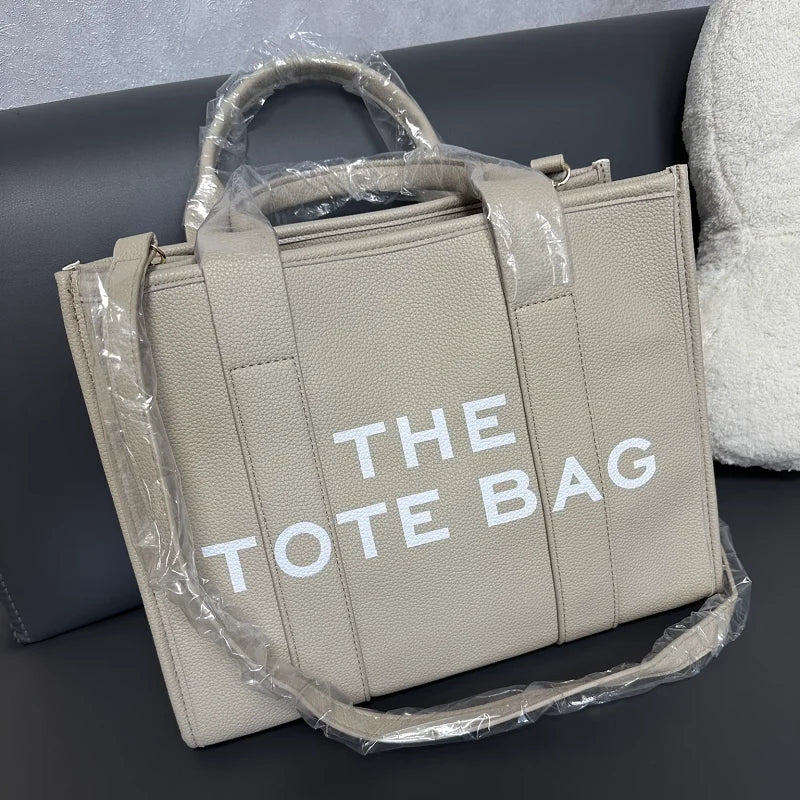 New Solid Color PU leather Women Tote bag Casual and large capacity High Quality handbag For women daily Commuter shoulder bag