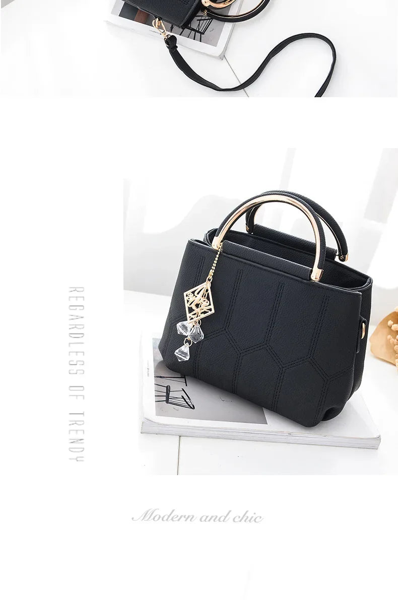 Trendy Women's Handbag Spring Summer New Style Korean Version Simple Small Square Bag Single Shoulder Bag Crossbody Bag