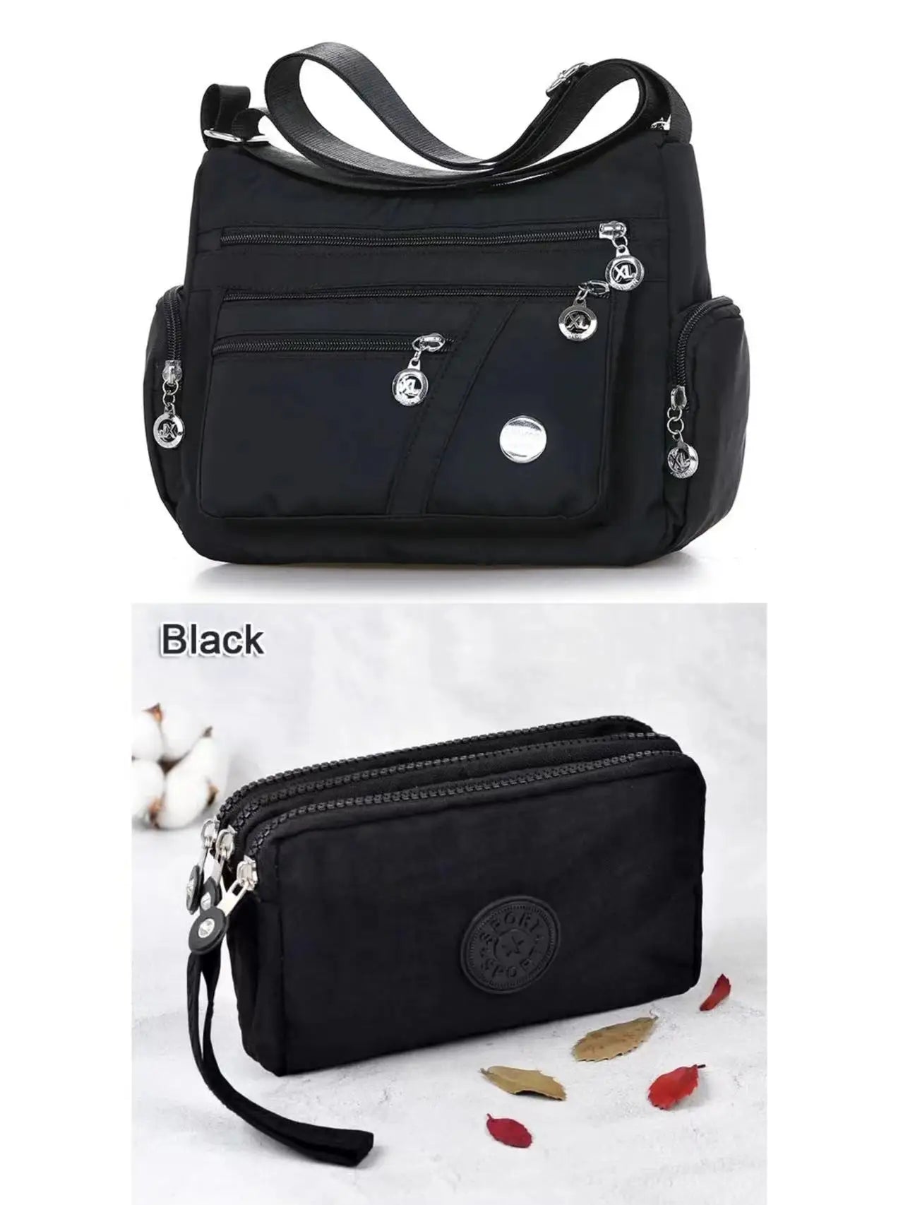Crossbody for Women Waterproof Tote Casual Nylon Purse Handbag RFID Lightweight Messenger Bag