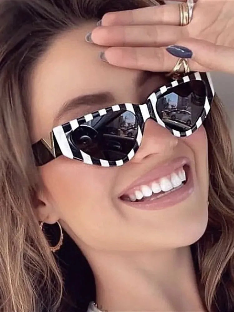 Luxury Vintage Cat Eye Sunglasses - Designer Fashion UV400 Women