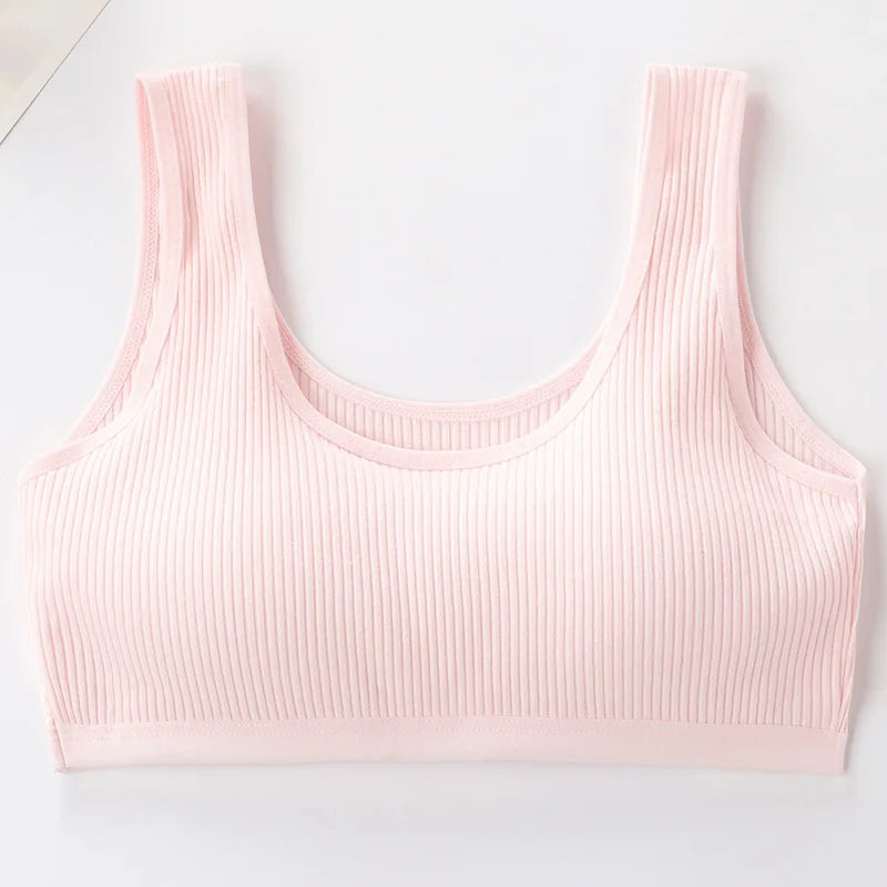 Cotton Girls Training Bras - Student Vest Breathable Sport Bras