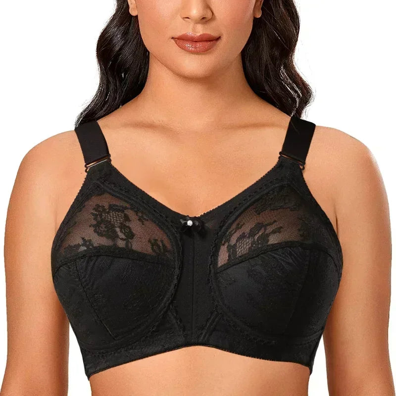 Big Minimizer Bras - Large Size Lace Wireless Full Coverage