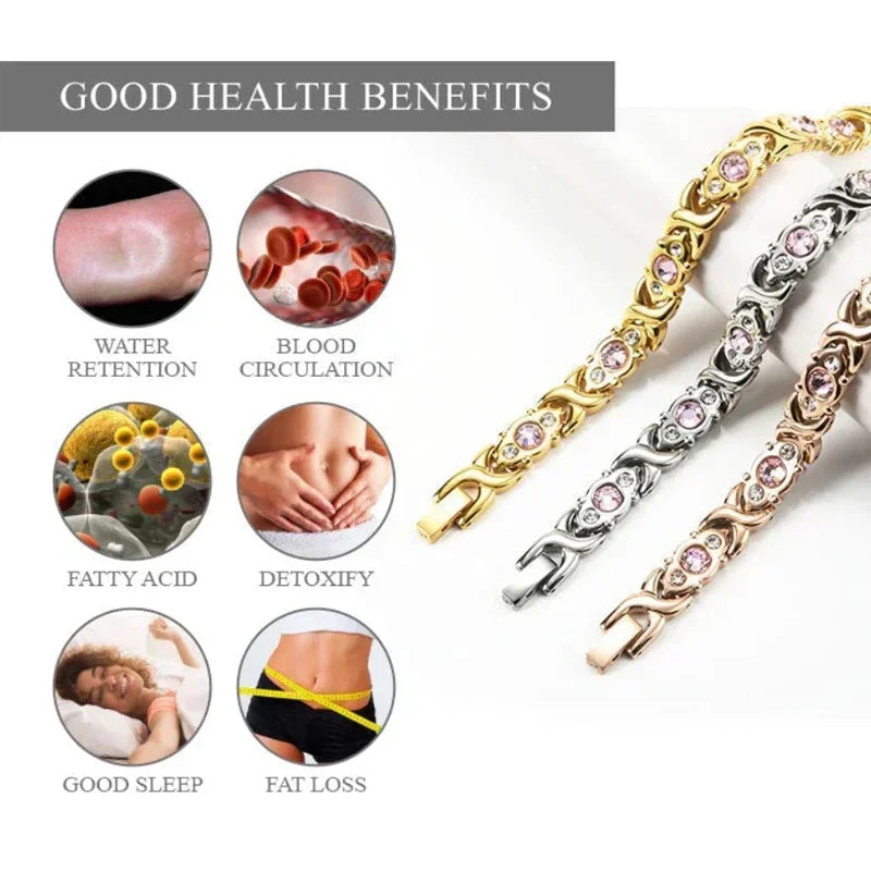 Health Care Magnetic Bracelet Weight Loss Anti-Fatigue Therapy Bracelets For Men Women Arthritis Pain Relief Energy Jewelry Gift