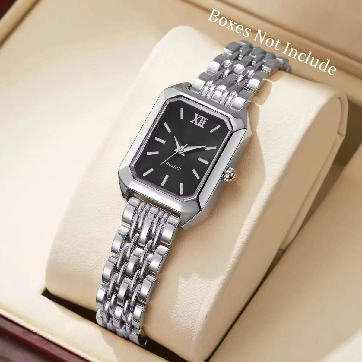 Fashion Rectangle Quartz Watch - Luxury Analog Wristwatch Gift