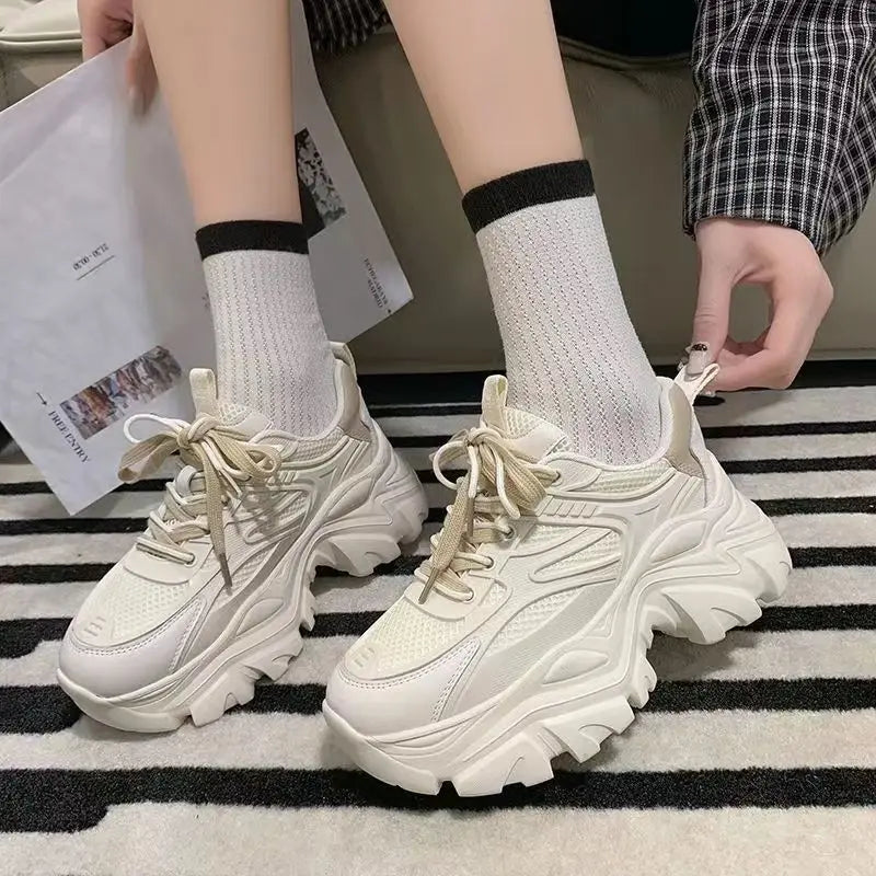 2025 New Women's Casual Shoes - Mesh Breathable Platform Designer Sneakers