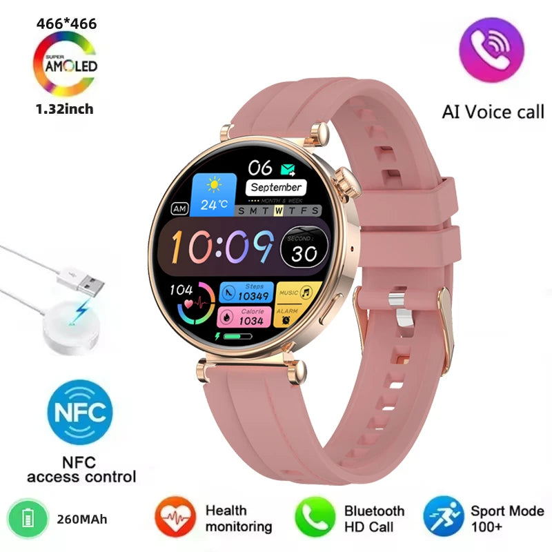 2025 New For Original HUAWEI Watch GT5 Mini Women Smartwatch GPS motion trail NFC 466*466 HD Full screen touch Ladies Smartwatch