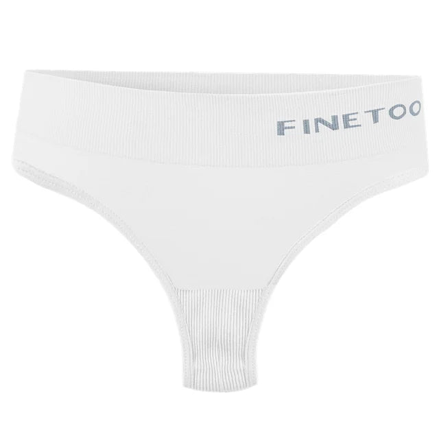 3PCS/Set Women's Panties Sexy Underwear FINETOO Large Size Thong Women Seamless Panties High Waist Girls Thongs M-2XL