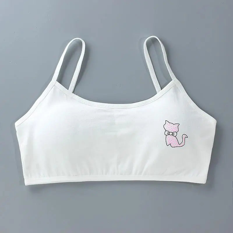 Teenage Girls Training Bras - Cotton Soft Sports Bra 8-16 Years