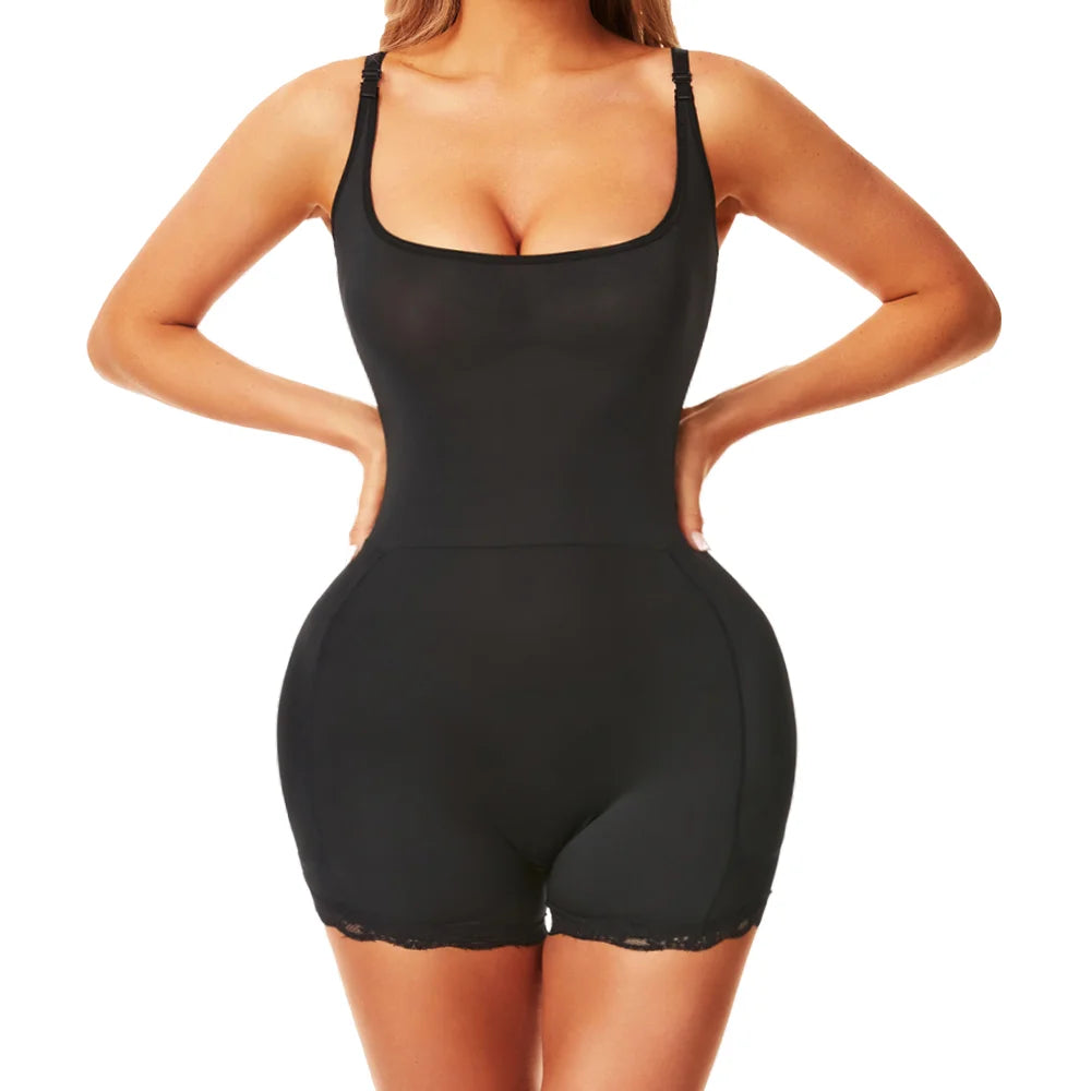 Women Padded Bodysuit - Butt Lifter Waist Trainer Body Shaper