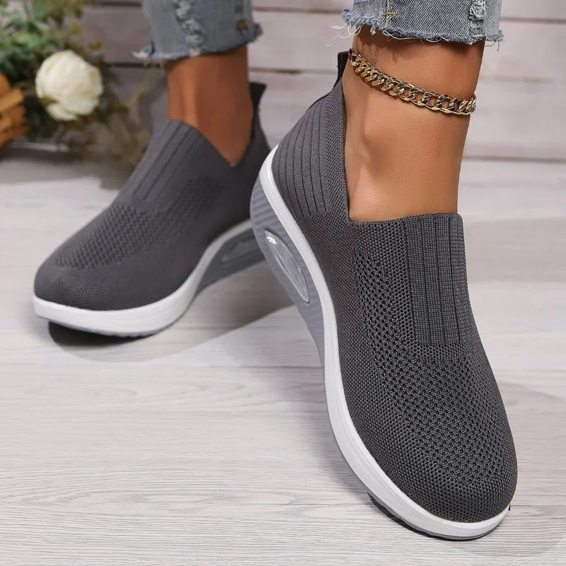 2024 Women's Walking Shoes - Air Cushion Orthopedic Platform Mules