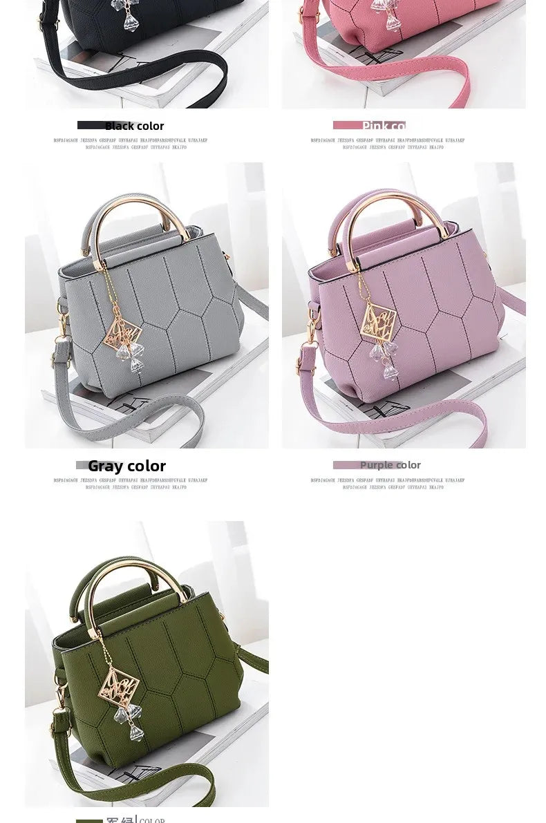 Trendy Women's Handbag Spring Summer New Style Korean Version Simple Small Square Bag Single Shoulder Bag Crossbody Bag