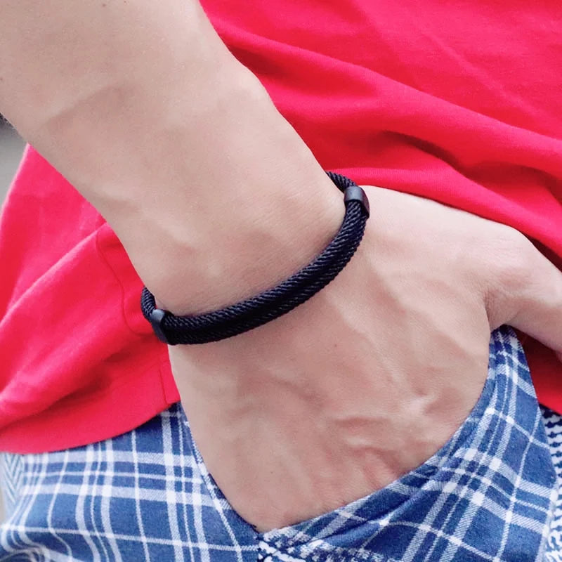 Trendy Thread Bracelet Mens Women Adjustable Red Braslet For Lovers Distance Couple Brazalete Minimalist Yoga Meditation Braclet