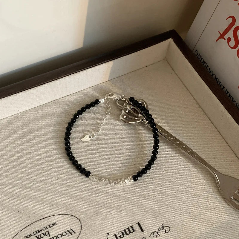 VENTFILLE 925 Sterling Silver Double Layer Pearl Bracelet for Women Girl Design Bead Korean Jewelry Dropshipping