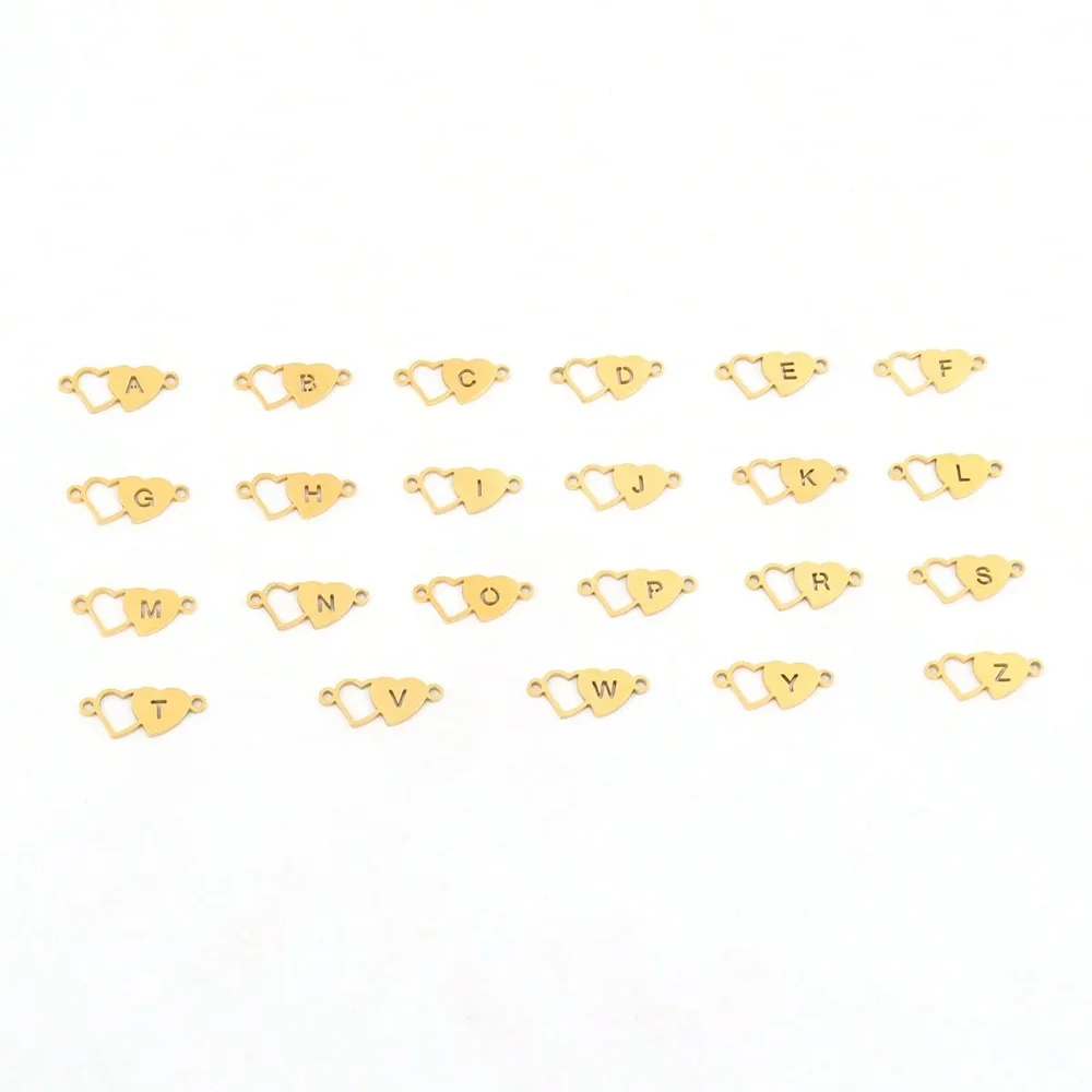 DGIDDK Stainless Steel 2025 New Fashion 26a-Z Letters Love Pendant Anklet Men And Women Simple Fashion Commuter Foot Jewelry
