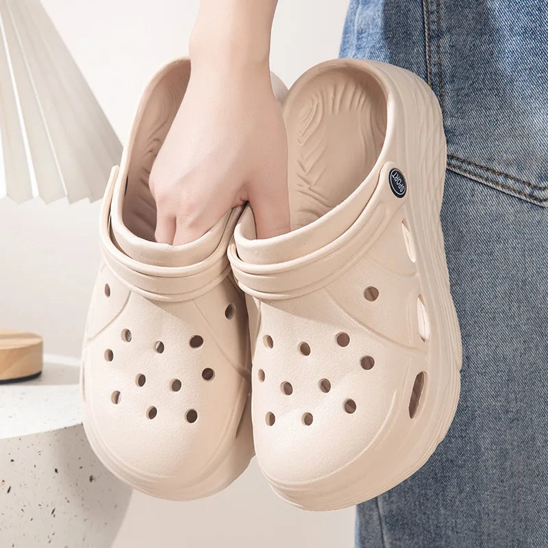 Women's Fashion Platform Sandals - Summer 2025 EVA Clogs Garden Shoes