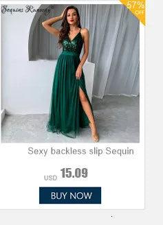 Black Backless Tassel Sequin Dress - Summer Party Evening Gown